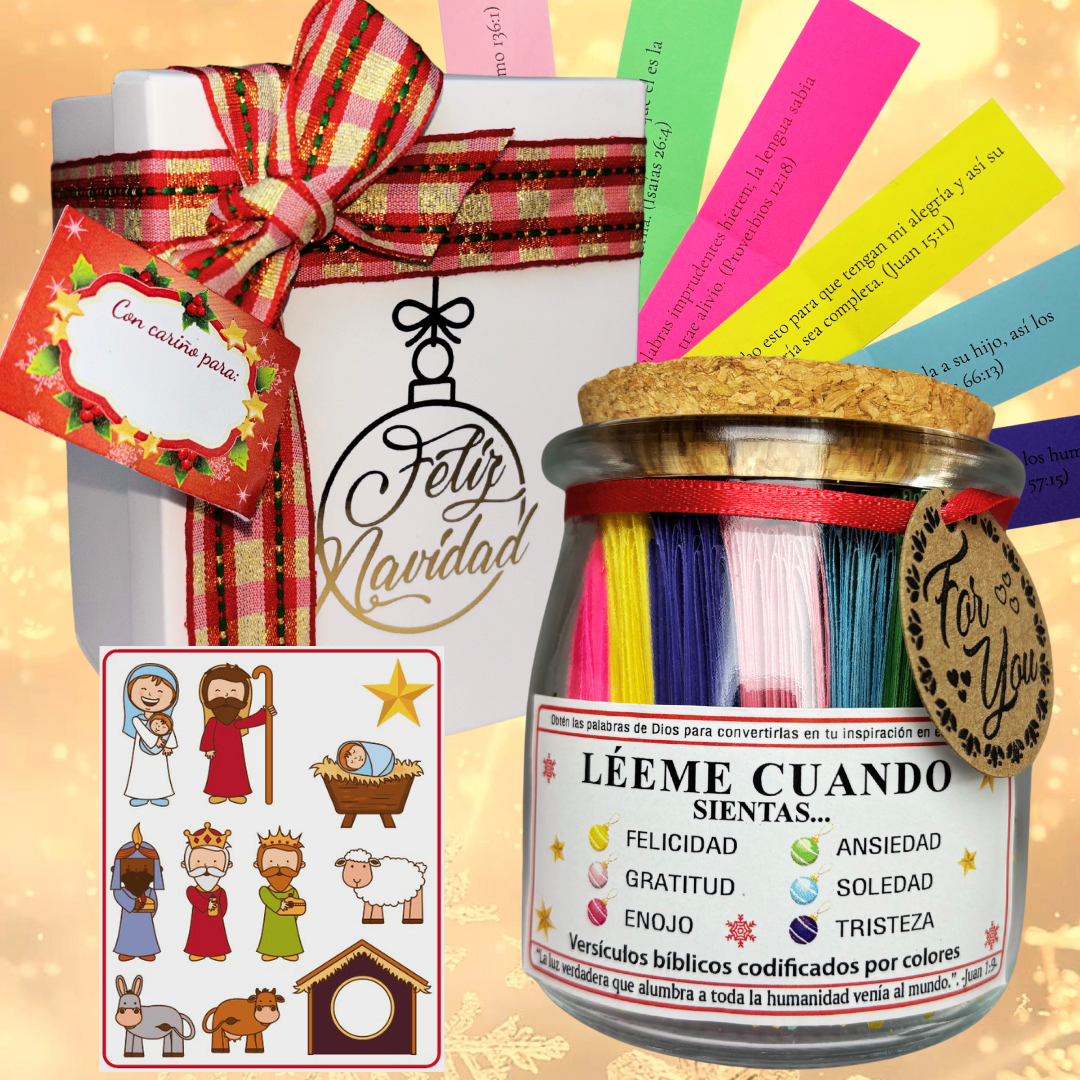 Frasco de versículos: Edición Regalo de Navidad🎁🎄