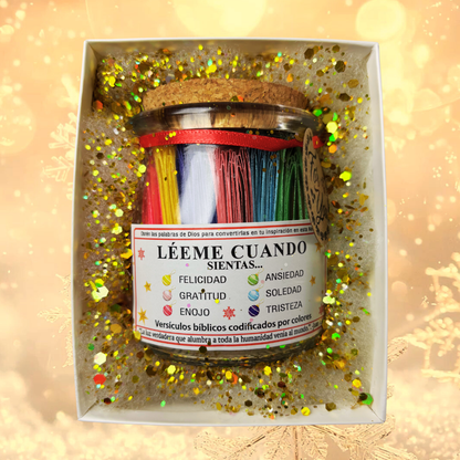 Frasco de versículos: Edición Regalo de Navidad🎁🎄