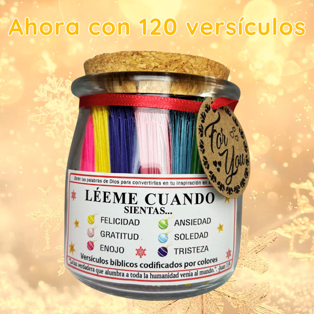 Frasco de versículos: Edición Regalo de Navidad🎁🎄