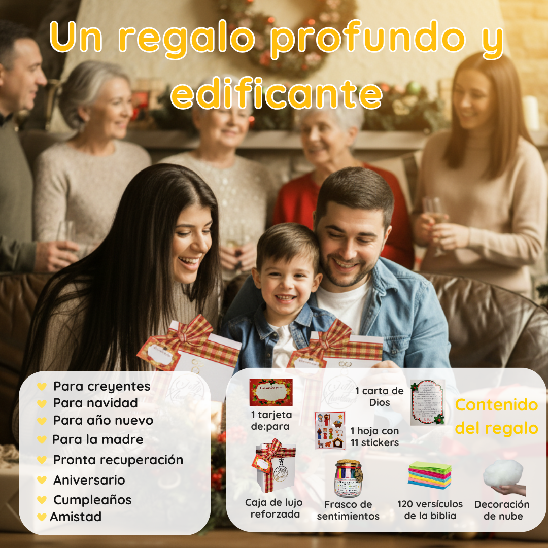 Frasco de versículos: Edición Regalo de Navidad🎁🎄